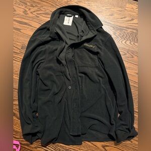 Collusion fleece Classic Black Shirt Jacket large